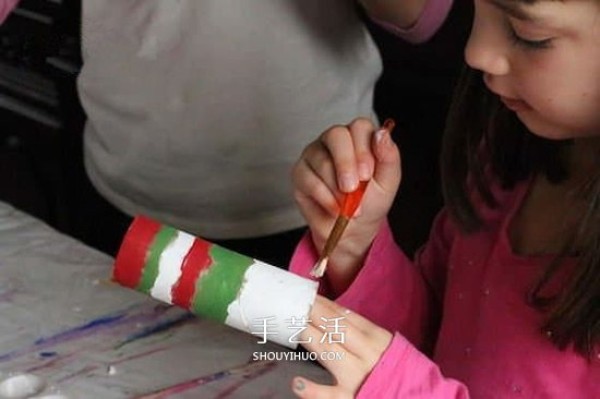 How to make handmade candles from toilet paper tubes for kindergarten Christmas candles