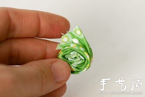 Handmade small fresh rose hairpin