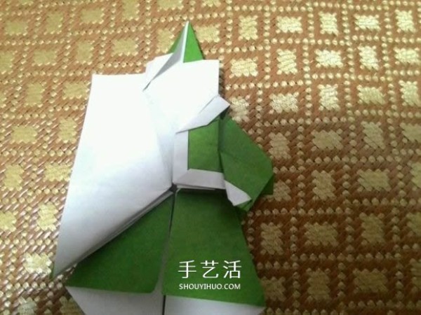 Santa Claus Origami Steps Illustrated How to Fold Paper Santa Claus