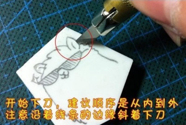 An introductory tutorial on hand-engraved rubber stamps, a basic tutorial on rubber stamps and illustrations