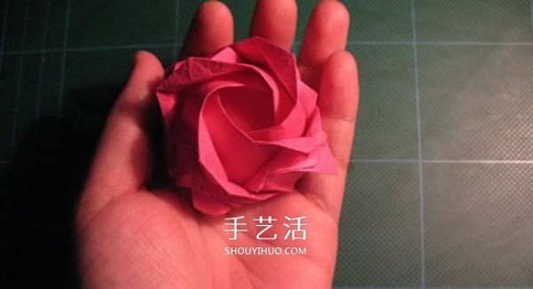 GG Rose Folding Illustration Beautiful and Detailed Rose Origami