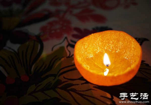 Warm and romantic small orange lamp creative DIY