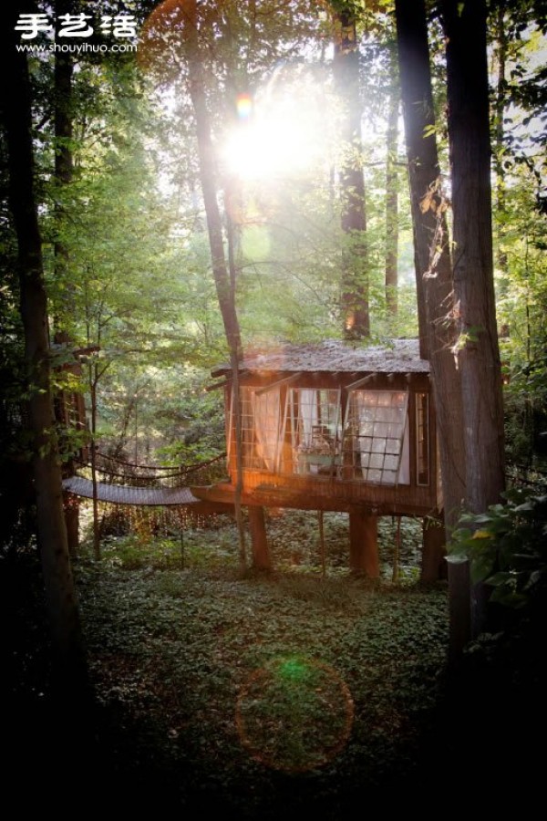 Childhood fantasy of a dream tree house, a secret base in the forest! 