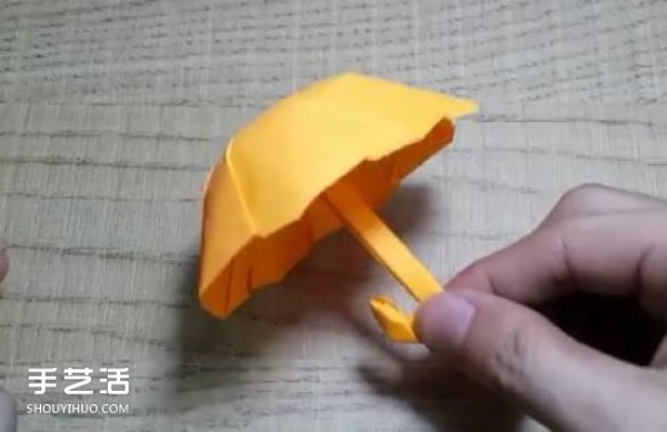 Oil-paper umbrella origami illustrated tutorial, how to fold an oil-paper umbrella, step-by-step