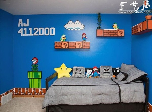 Super Mario theme room design