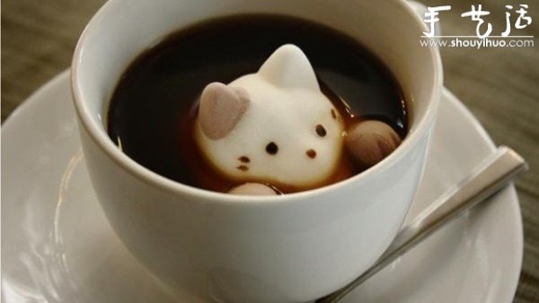 Cute 3D Cat Marshmallow