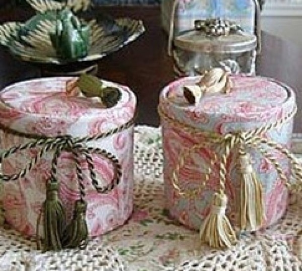 Tutorial on handmade DIY storage boxes from discarded milk powder cans