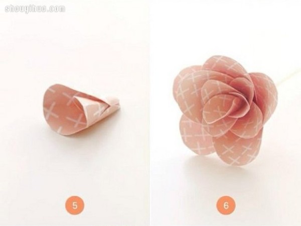 How to make beautiful roses by cutting paper, paper-cut illustration