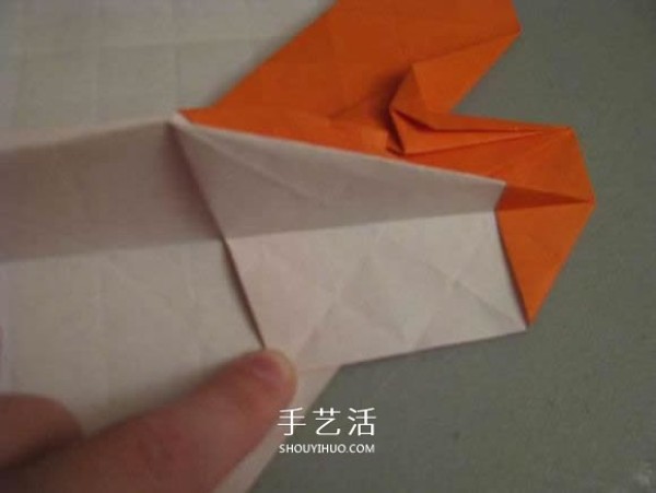 Origami illustration of three-dimensional jack-o