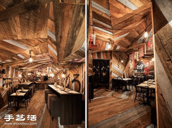 Lively and colorful Japanese izakaya decoration design