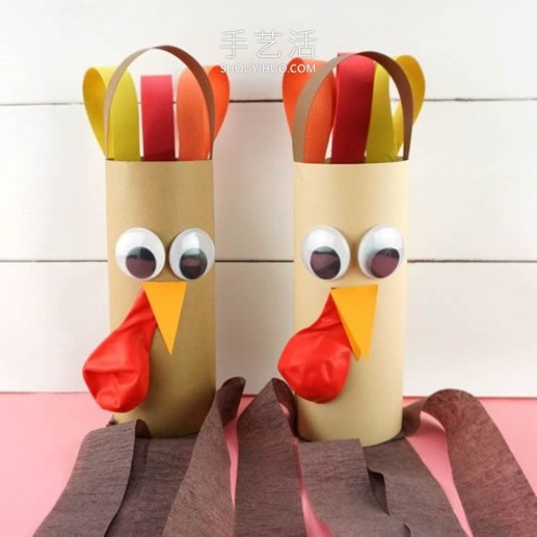 Tutorial on how to make a handmade Thanksgiving turkey windsock for children