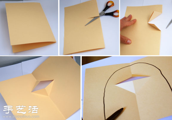 DIY handmade 3D greeting cards with weird animal shapes