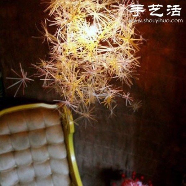 Small straw making: turning waste into treasure with handmade DIY fireworks decoration