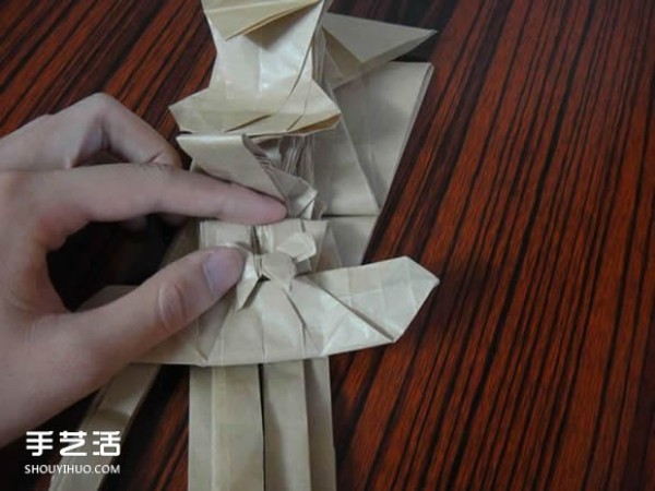 Shagugan no Shana origami illustration anime character Shana origami tutorial