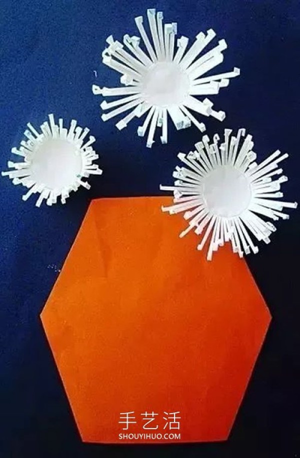 Tutorial on how to make a chrysanthemum vase for the Double Ninth Festival in kindergarten