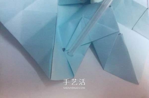 Teach you folding step by step! Detailed illustration of Kawasaki rose origami process