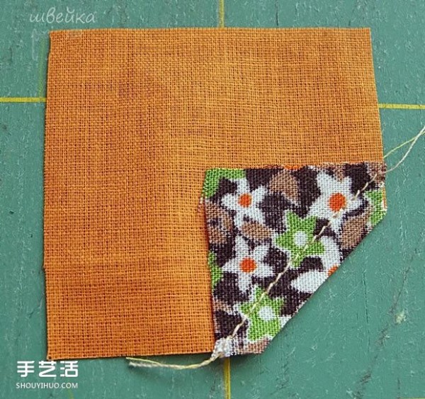 How to make a windmill pattern stool mat DIY patchwork style stool mat