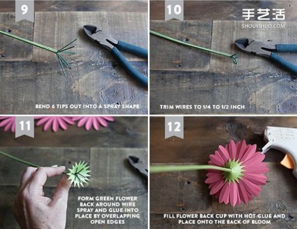 How to make chrysanthemums by hand, paper-cut chrysanthemums with detailed steps