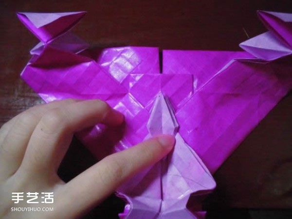 Die Lianhua Love Origami Illustration of Creative Love Origami Step by Step