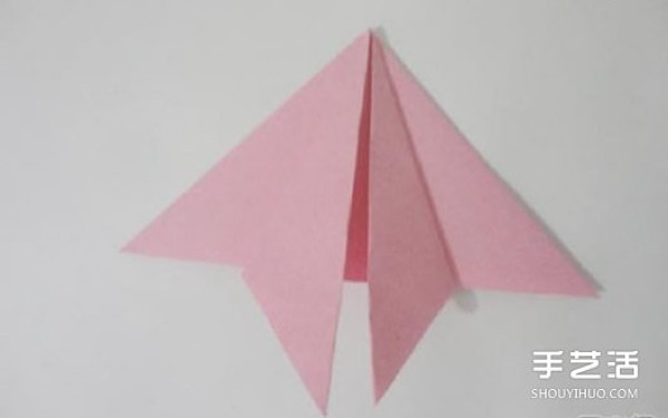 Handmade origami peach step by step diagram, peach folding illustrated tutorial