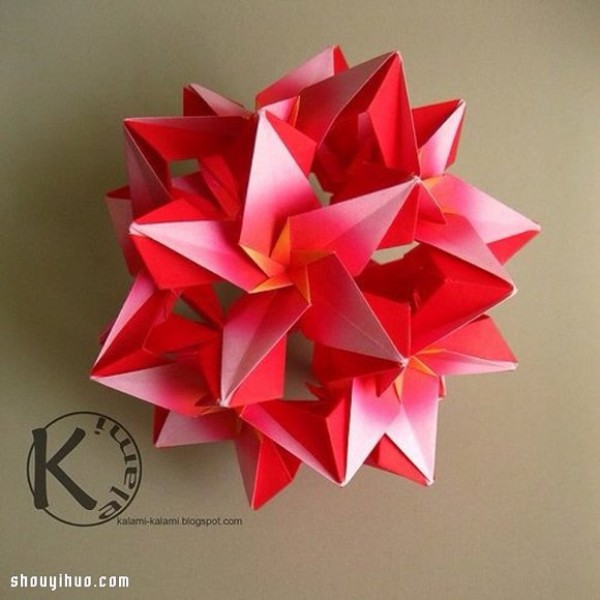 Appreciation of the beautiful handmade origami flower balls (3)