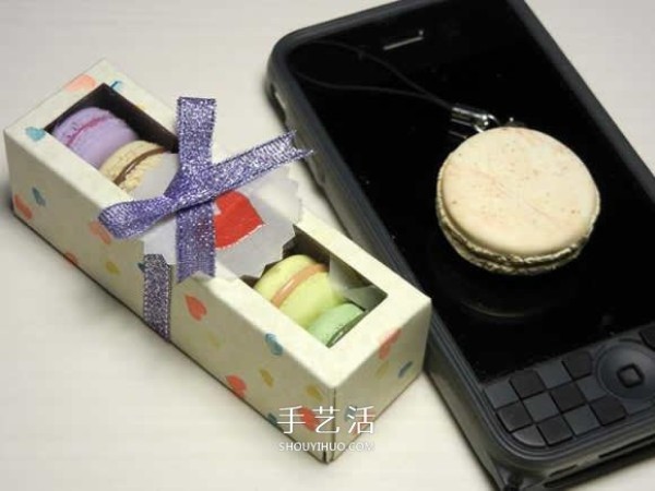 Chinese Valentines Day polymer clay gift DIY homemade polymer clay macaron illustration