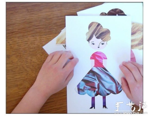 Paper-cutting tutorial for interesting clothes-changing dolls