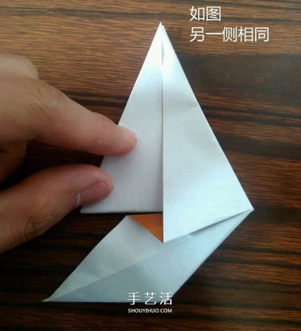 The origami method of complex small animal origami 3D squirrel with CP diagram