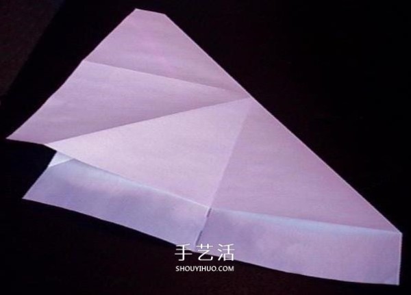 A detailed illustration of how to fold an Avengers paper plane or an origami fighter plane