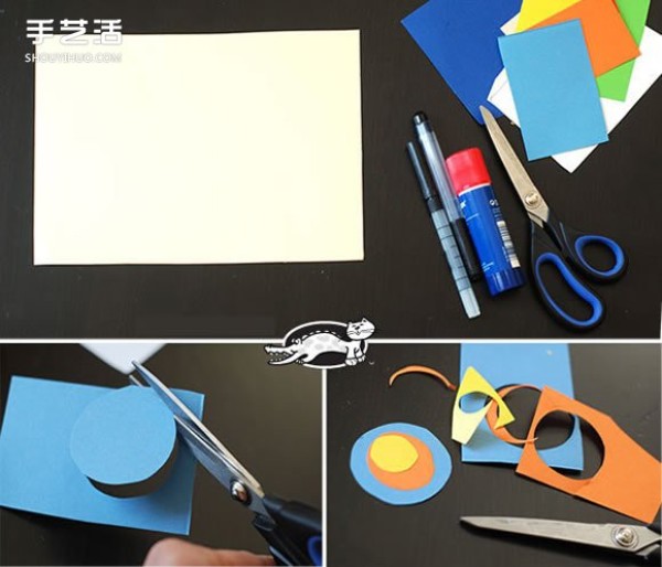 Simple Mothers Day greeting card making tutorial for young children to make Mothers Day cards