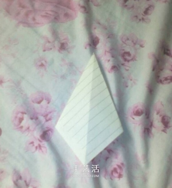 Childrens handmade origami tie folding method, simple small tie folding method