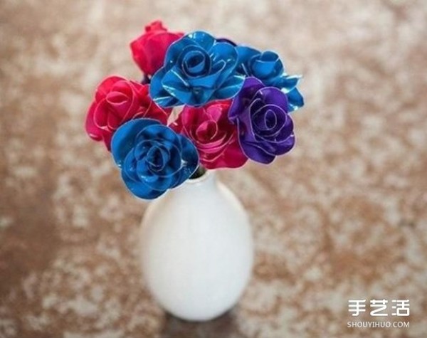 How to make tape roses, colorful tape roses