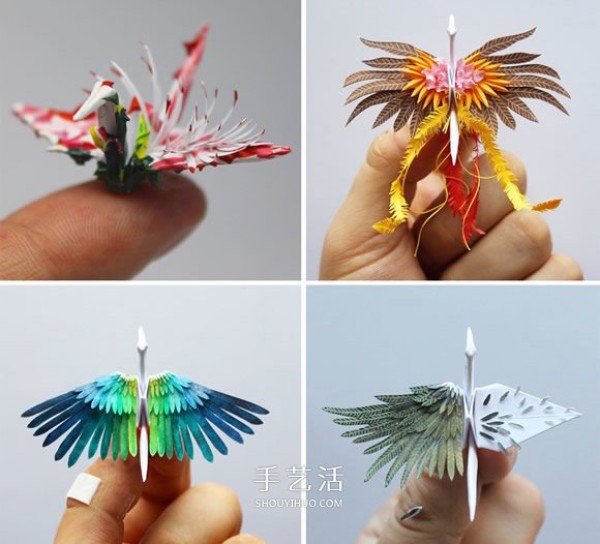 Beyond the realm of origami, the paper cranes are like peacocks and phoenixes! 