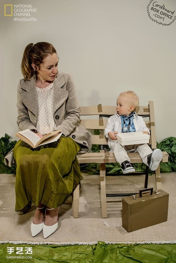 A 2-year-old baby becomes a movie actor and builds a Hollywood studio out of waste cardboard boxes