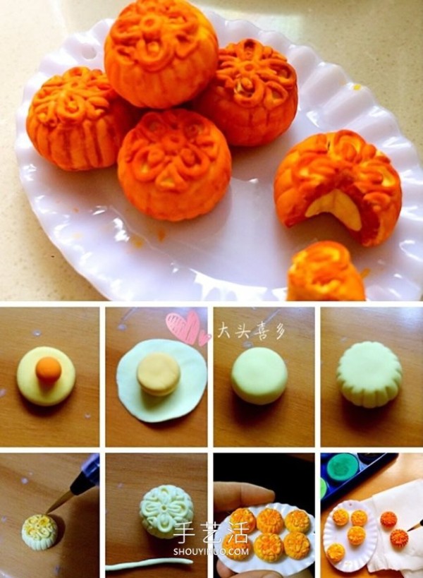 Fake to look real! Interesting illustrations of making clay mooncakes for the Mid-Autumn Festival