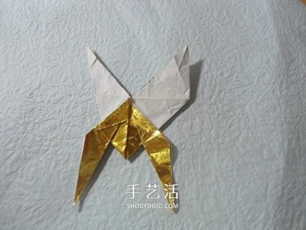 The basic origami method of HTQ butterfly, there are no steps for shaping it! 