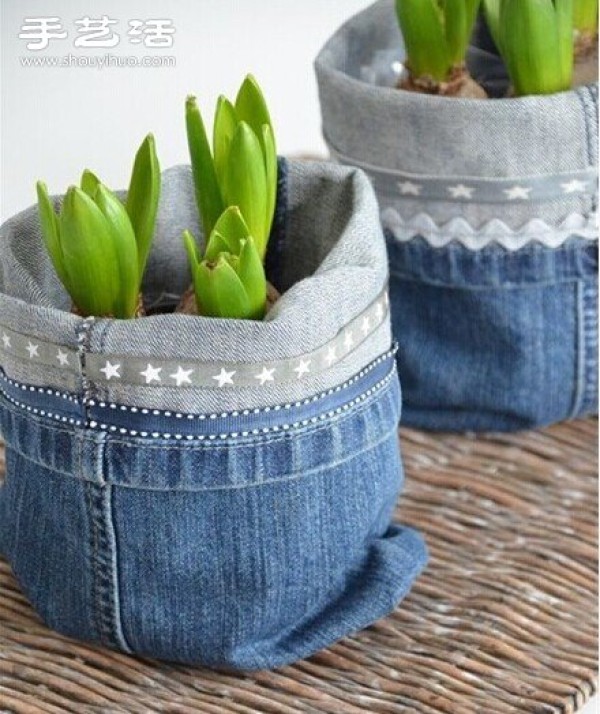 A group of wonderful jeans handmade DIY works to appreciate