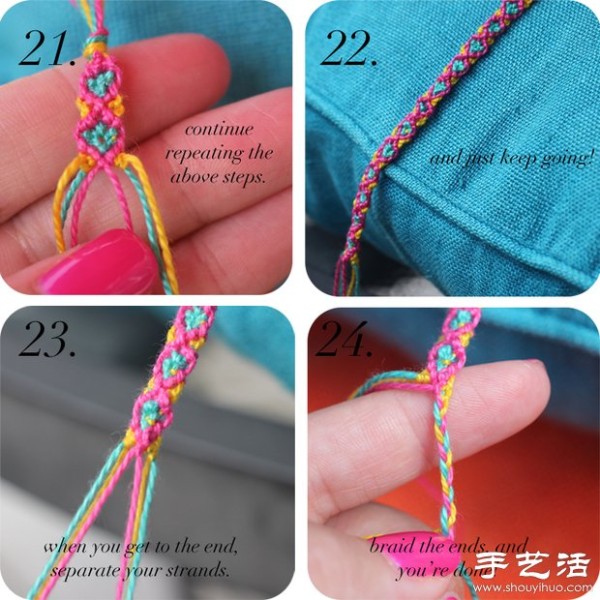 Knitting tutorial for little girls to wear bracelets