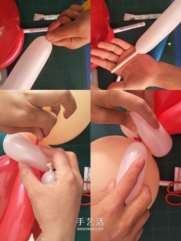 Christmas gift for children: How to make Santa Claus holding a balloon