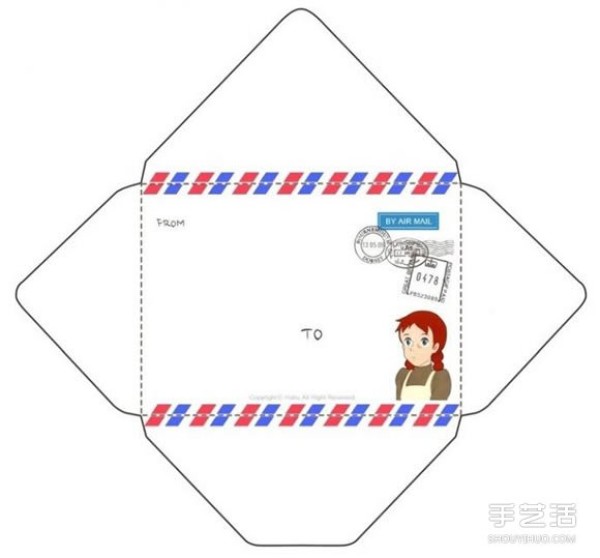 Ordinary envelope folding diagram and common envelope expansion diagram template