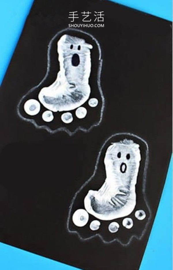 As long as your feet are enough! Simple and cute Halloween ghost drawing method