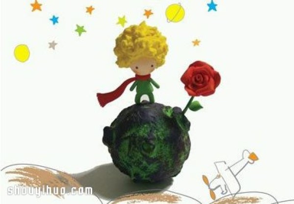 DIY illustrated tutorial for making cute little boy and little prince dolls from clay