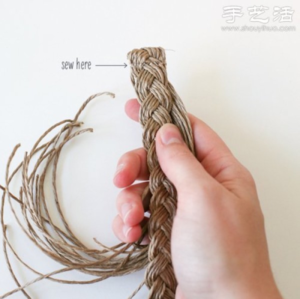 Forest style hemp rope belt handmade tutorial