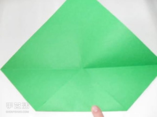 How to make an origami cube by hand, illustration of the folding method of the cube