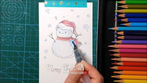 4 simple and cute ways to make hand-painted Christmas cards