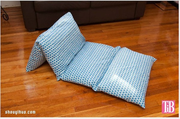 Long fabric lazy sofa DIY can lie flat or lean on