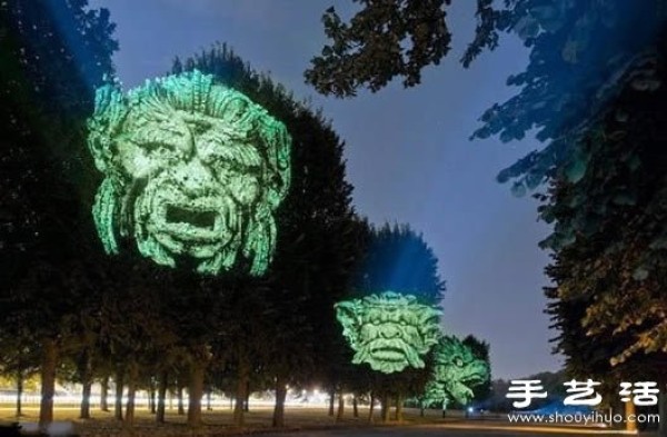 A bit scary 3D projection of trees