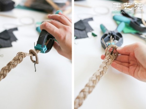 Forest style hemp rope belt handmade tutorial