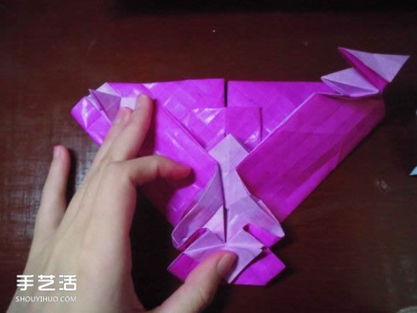 Die Lianhua Love Origami Illustration of Creative Love Origami Step by Step