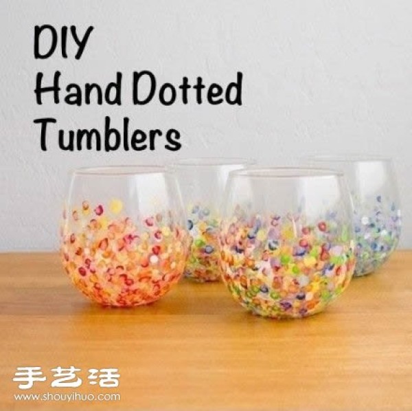 DIY colorful glass cups are great as Mid-Autumn Festival gifts! 